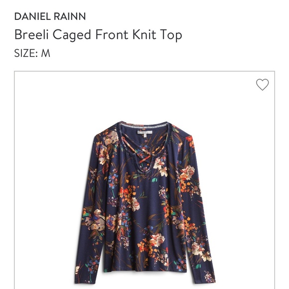 Floral navy top - Picture 2 of 2